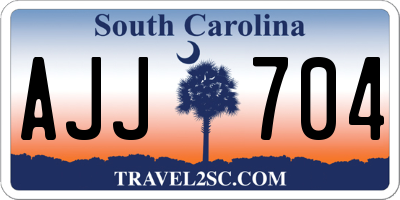 SC license plate AJJ704