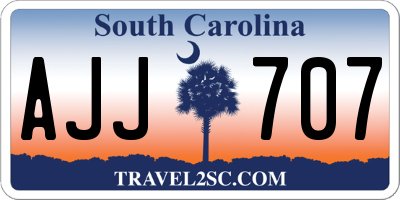SC license plate AJJ707