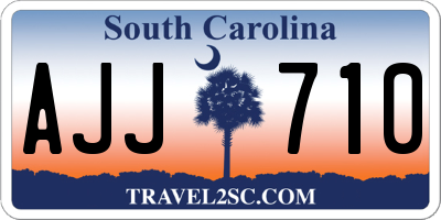 SC license plate AJJ710