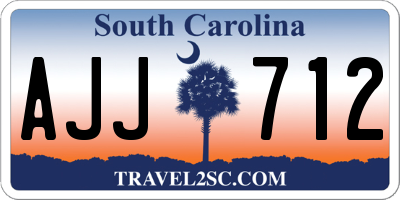 SC license plate AJJ712