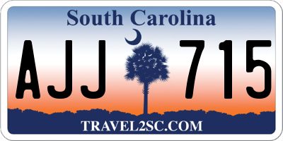 SC license plate AJJ715