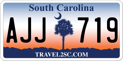 SC license plate AJJ719