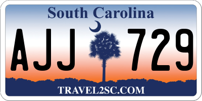 SC license plate AJJ729