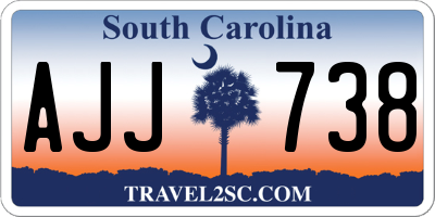 SC license plate AJJ738