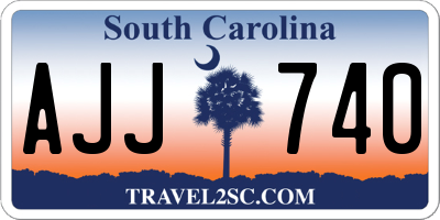 SC license plate AJJ740