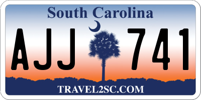 SC license plate AJJ741