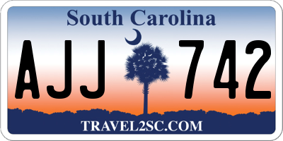SC license plate AJJ742