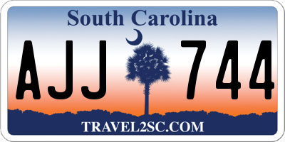 SC license plate AJJ744