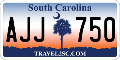 SC license plate AJJ750