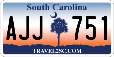 SC license plate AJJ751