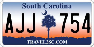 SC license plate AJJ754
