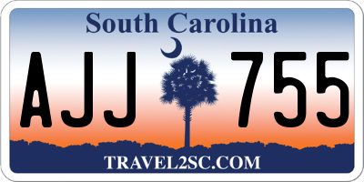 SC license plate AJJ755