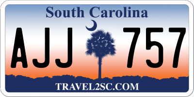 SC license plate AJJ757