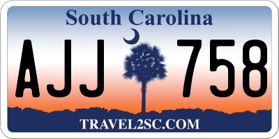 SC license plate AJJ758
