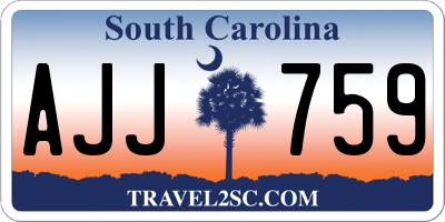 SC license plate AJJ759