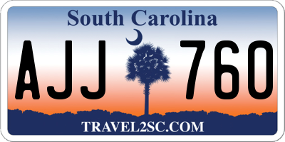 SC license plate AJJ760