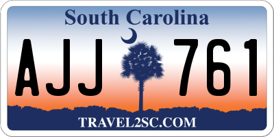 SC license plate AJJ761