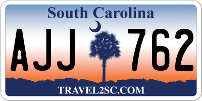 SC license plate AJJ762