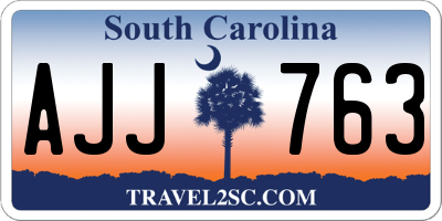 SC license plate AJJ763