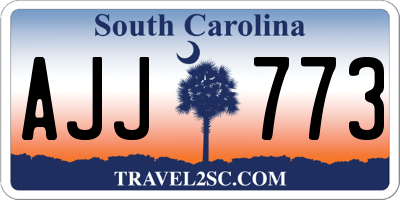 SC license plate AJJ773