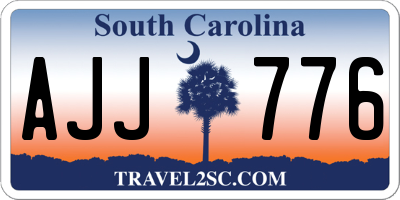 SC license plate AJJ776