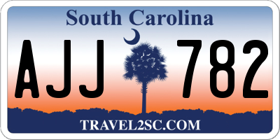 SC license plate AJJ782