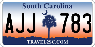 SC license plate AJJ783