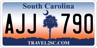 SC license plate AJJ790