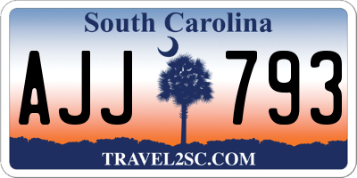 SC license plate AJJ793