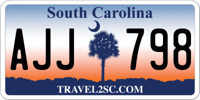 SC license plate AJJ798