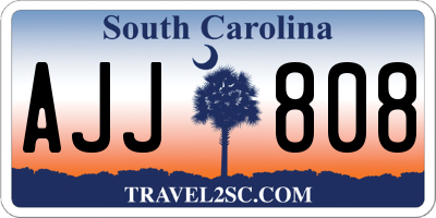 SC license plate AJJ808