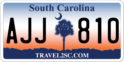 SC license plate AJJ810