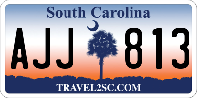 SC license plate AJJ813
