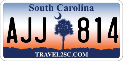 SC license plate AJJ814
