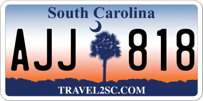 SC license plate AJJ818