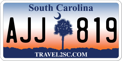 SC license plate AJJ819
