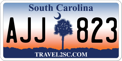 SC license plate AJJ823