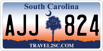 SC license plate AJJ824