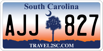 SC license plate AJJ827