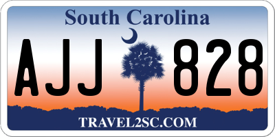 SC license plate AJJ828