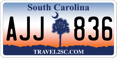 SC license plate AJJ836