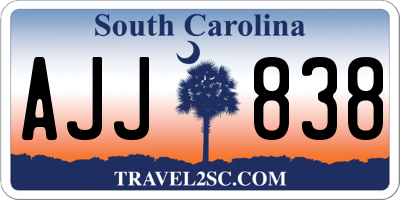 SC license plate AJJ838