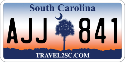 SC license plate AJJ841