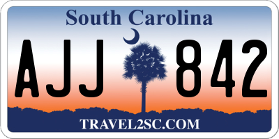 SC license plate AJJ842