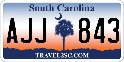 SC license plate AJJ843