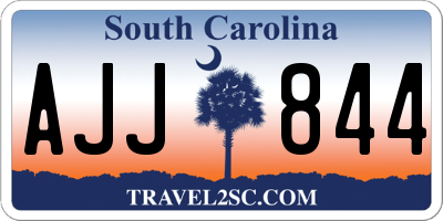 SC license plate AJJ844