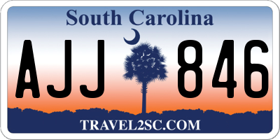 SC license plate AJJ846