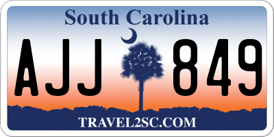 SC license plate AJJ849