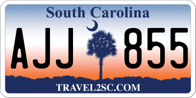 SC license plate AJJ855