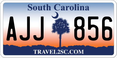 SC license plate AJJ856